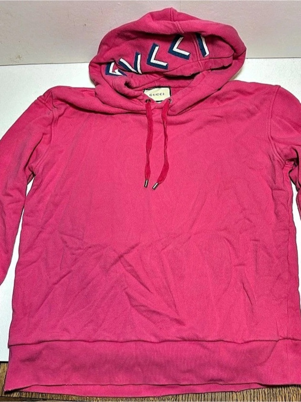 Gucci Loved Beaded Logo Hoodie Pink Size XL